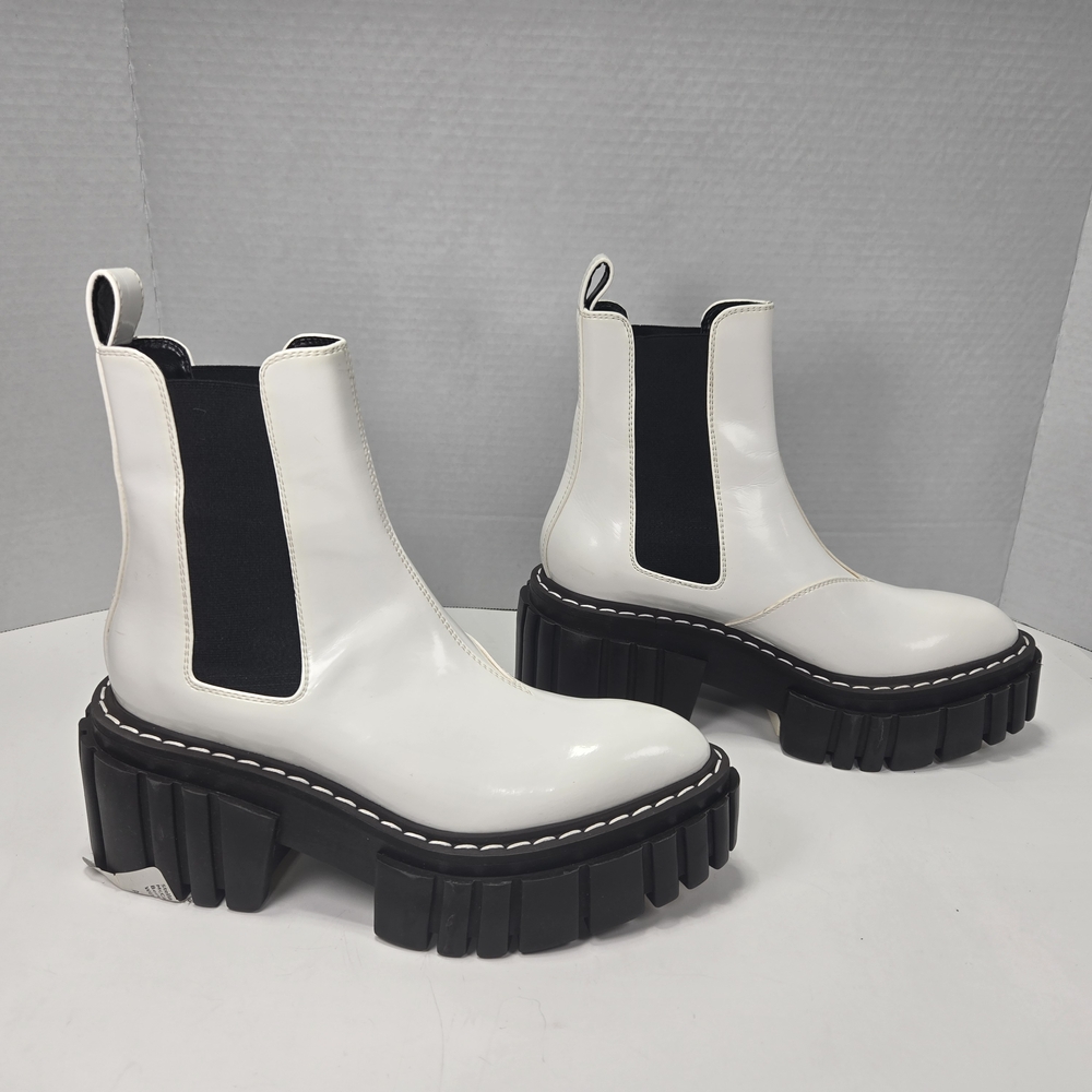 Stella McCartney Emilie Boot Dana White Platform Boots w/bag Size EU 37 US 6-6.5 - Picture 2 of 15